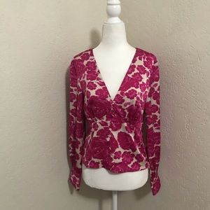 J.Crew floral print top